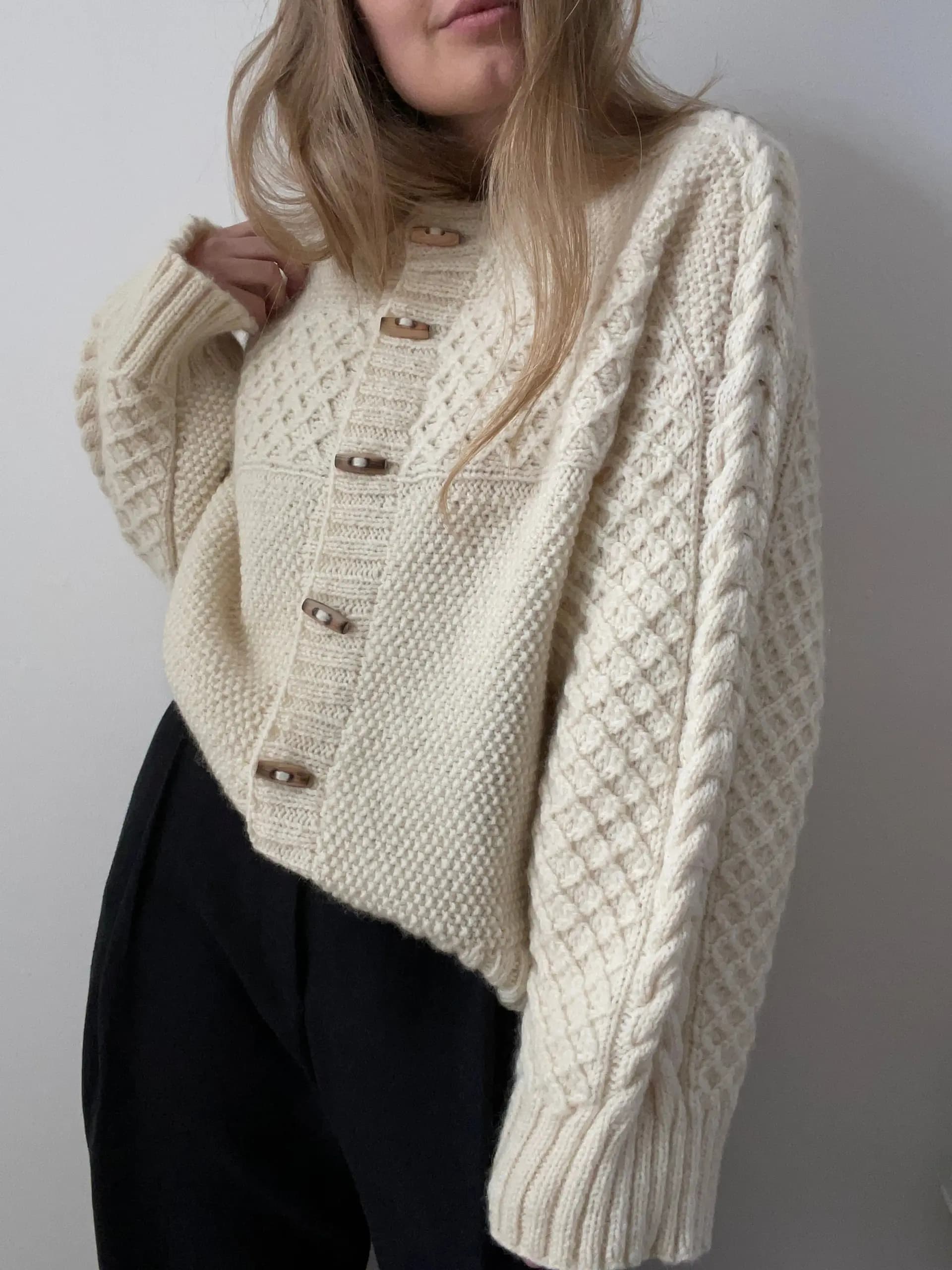Haraboji Cardigan -  Zestaw: wzór + włóczka